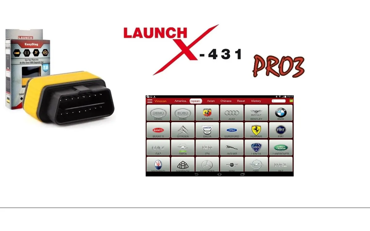 Launch X431 PRO 3 Car / Van /Bike Diagnostics Tool