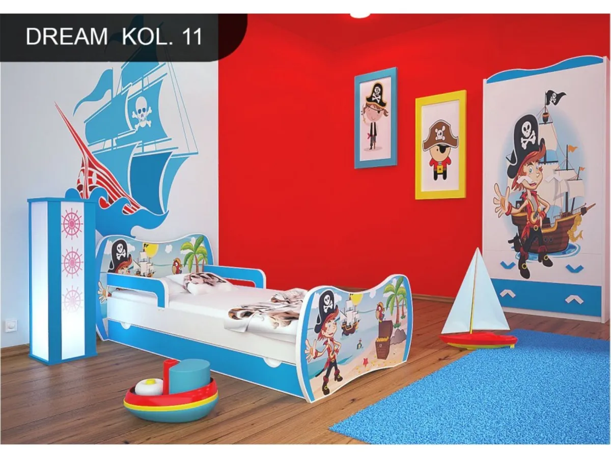 Single todler kids bed DREAM storage Free mattress - Image 1