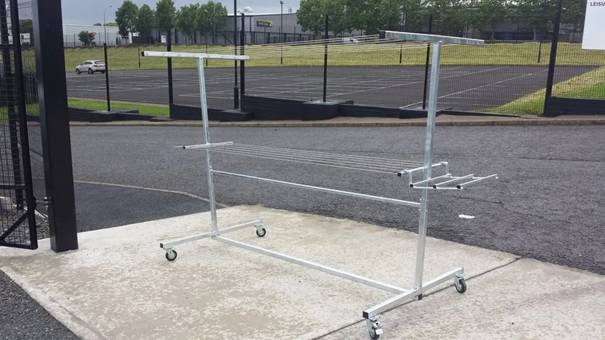 Galvanised mobile clothes lines on wheels for sale in Co. Armagh for