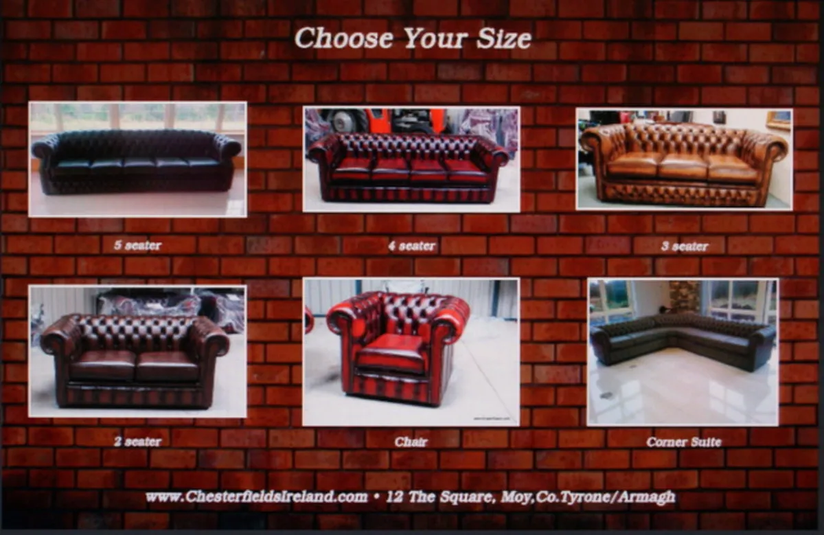 Chesterfield Sofa Suite BIGGEST STOCK IN IRELAND - Image 2