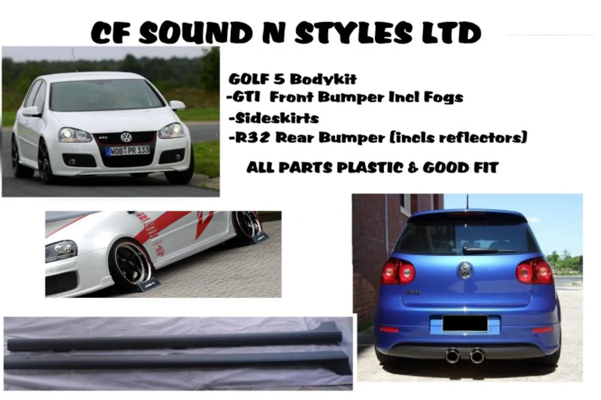 VW GOLF 5 GTI Bodykits Bumpers Sideskirts - Image 2