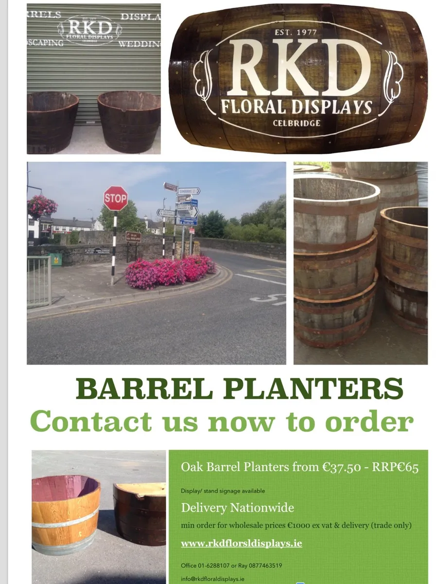 Whiskey barrels - half barrels - BARRELS BARRELS - Image 1