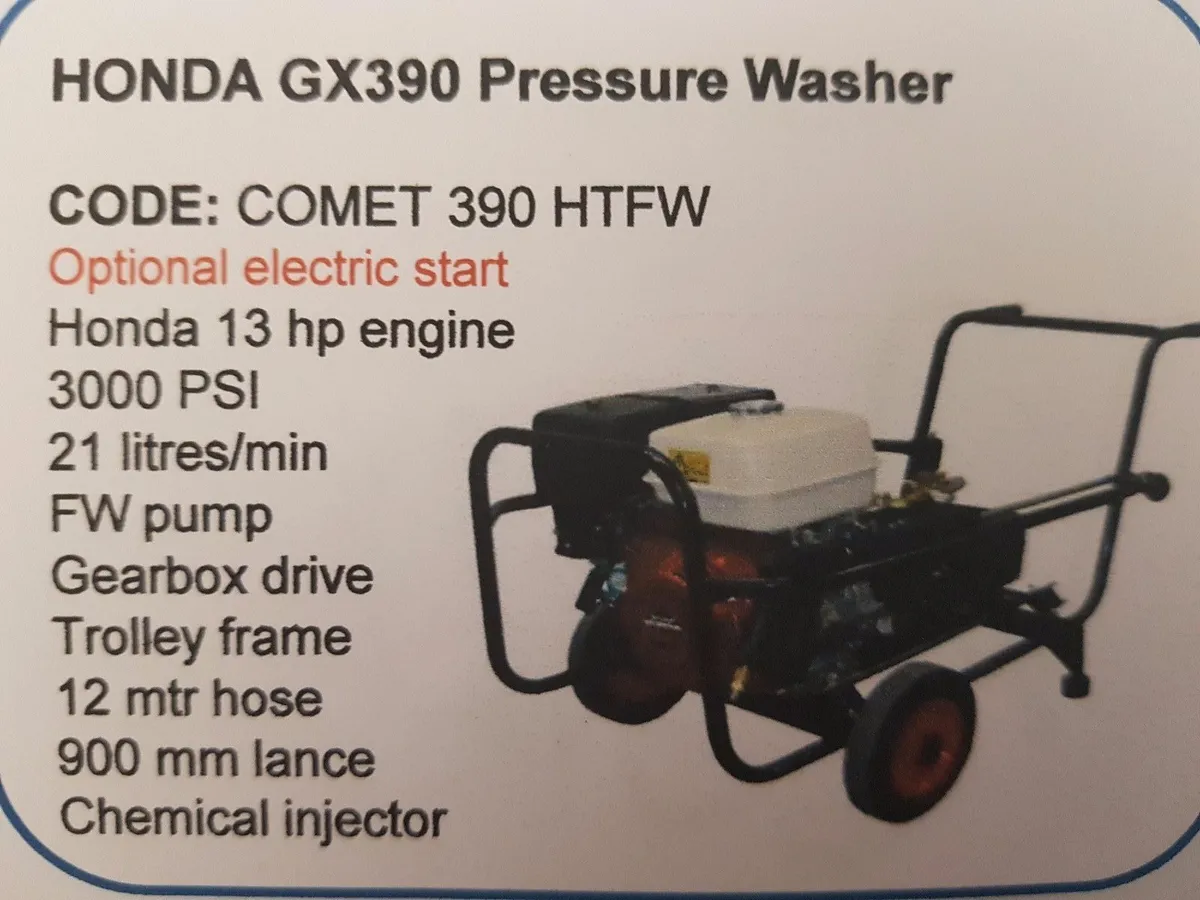 Honda /GX390 or loncin Pressure Washer