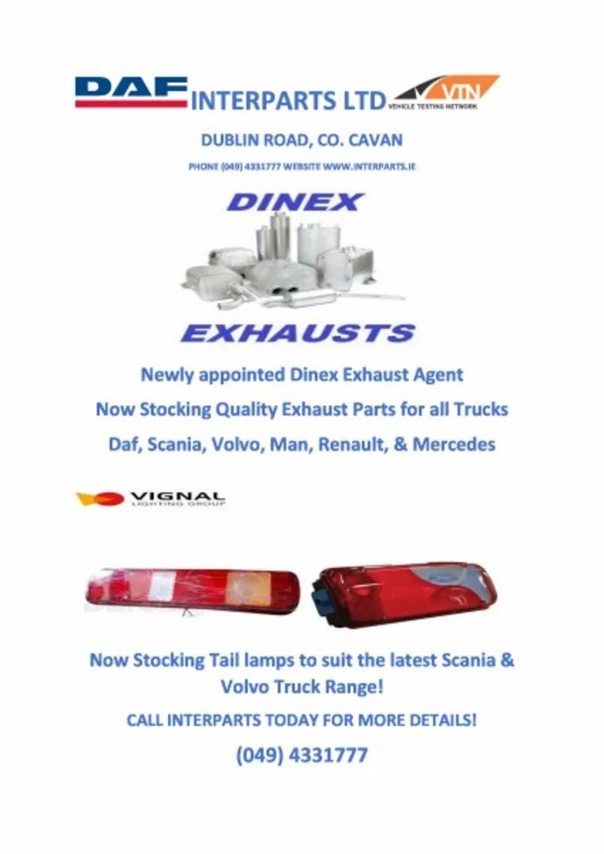 Scania R Series Brake Discs  Exhausts  Filter Kit