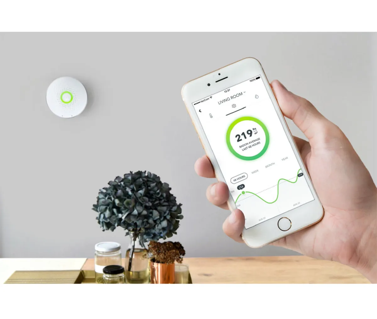 Radon Monitor - Corentium Wave Household Monitor - Image 1