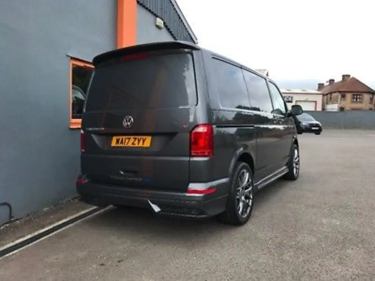 VW T6.1/T6 /T5 Trans Sportline Rear Spoilers+Rails - Image 1