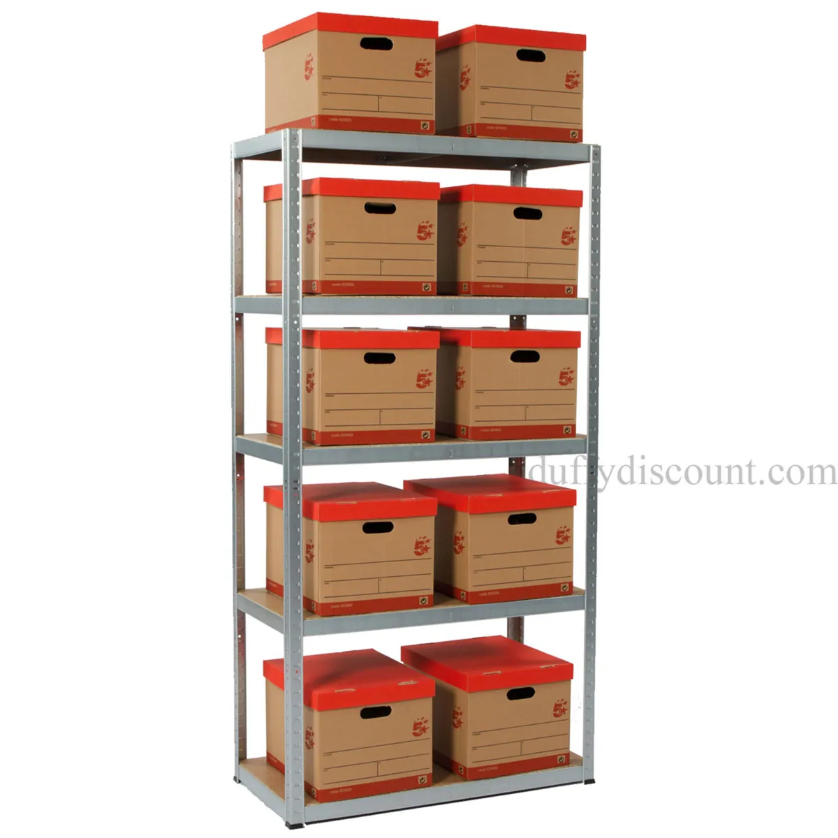 10 BAYS SHELVING 1780h x 900w x 450d - Image 1