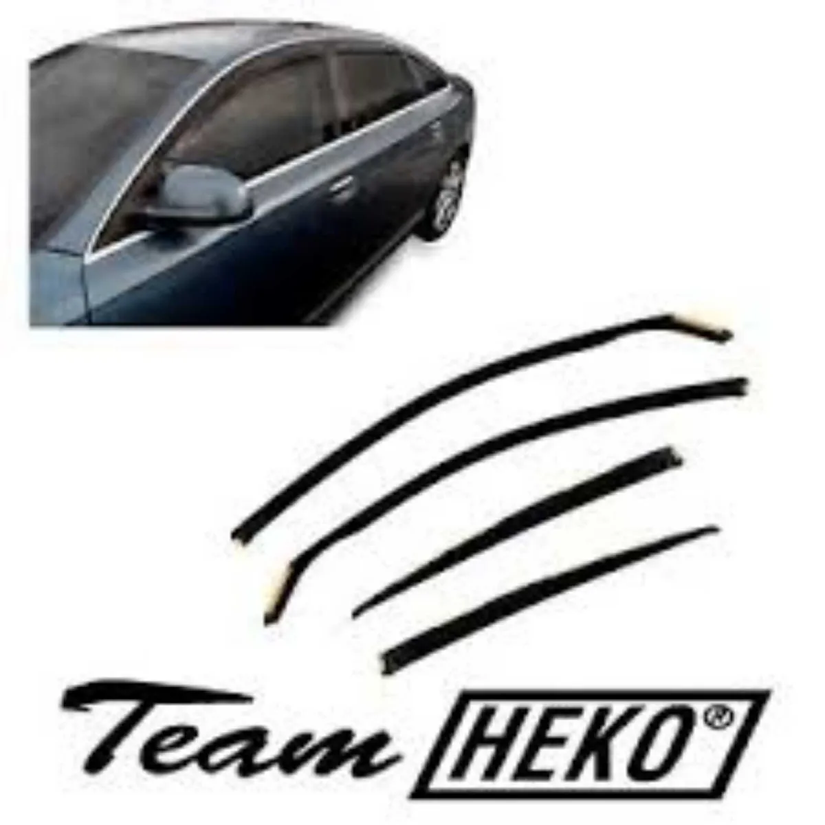 TEAM HEKO Tinted Wind Deflectors Visors Car SALE