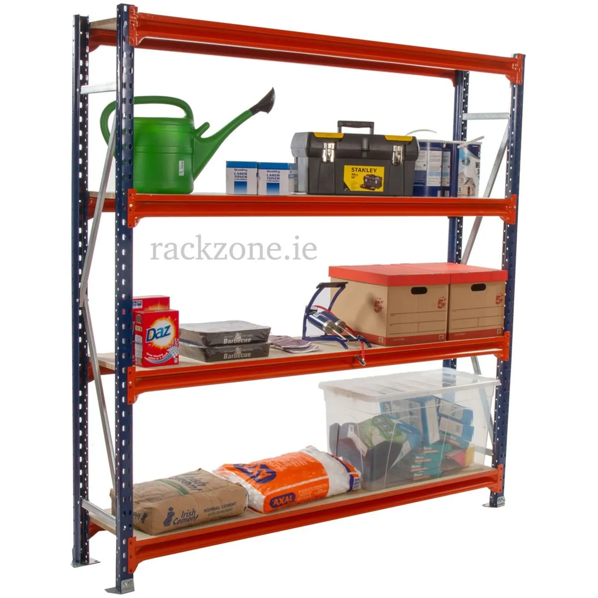 Commercial Shelving 4 levels 2.5m high x 1.8m wide - Image 1