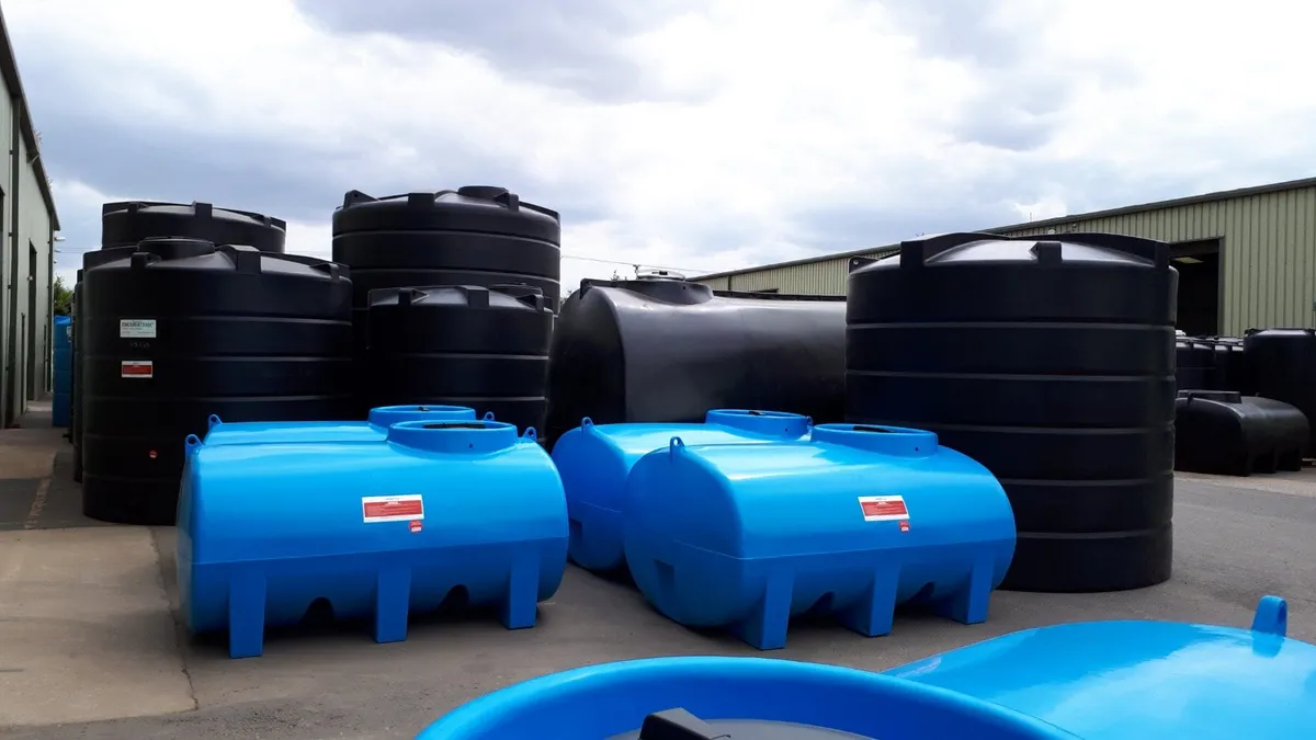 New Heavy Gauge Water Storage Tanks