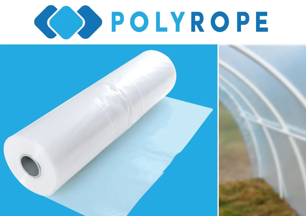 Polythene Plastic Polytunnel Greenhouse Cover uv - Image 4