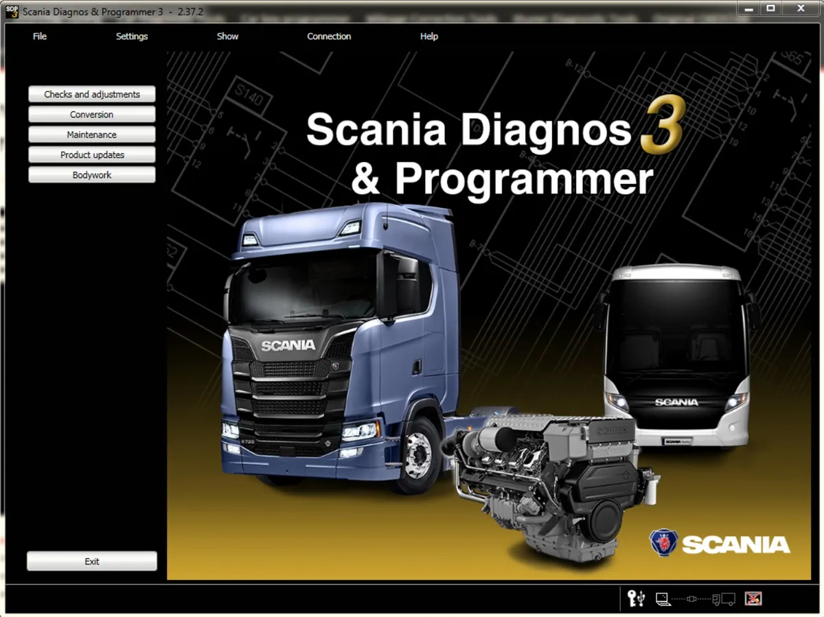 SCANIA TRUCK  DIAGNOSTICS SDP3 & LAPTOP