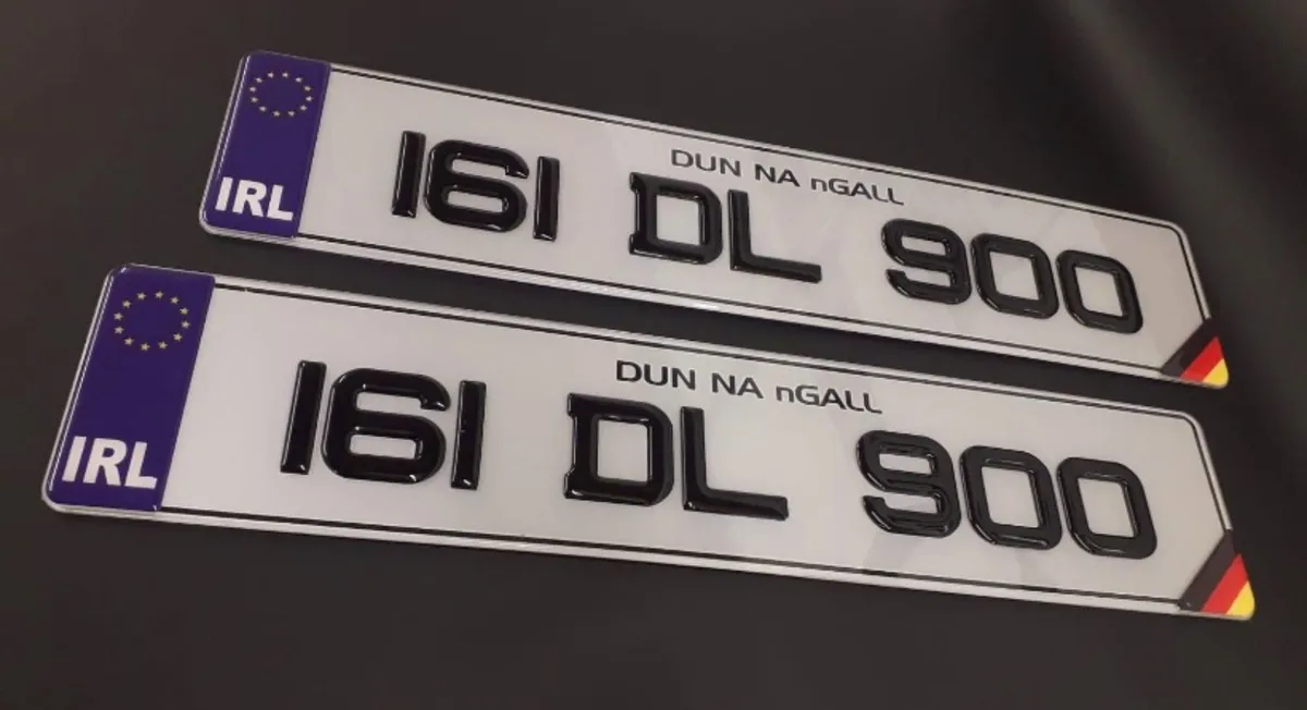 Gel number plates & german plates delivered