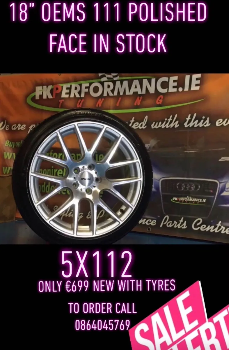 18” oems 111 polished autohouse alloys new - Image 1