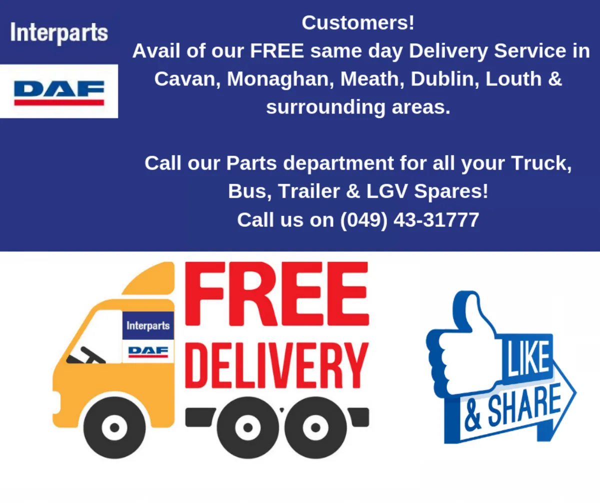 FREE same day Delivery Service at Interparts!