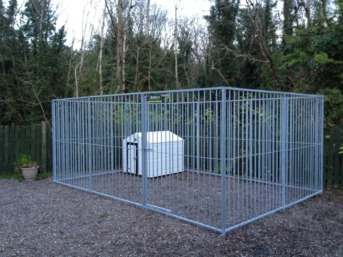 Galvanised dog kennel panels best sale