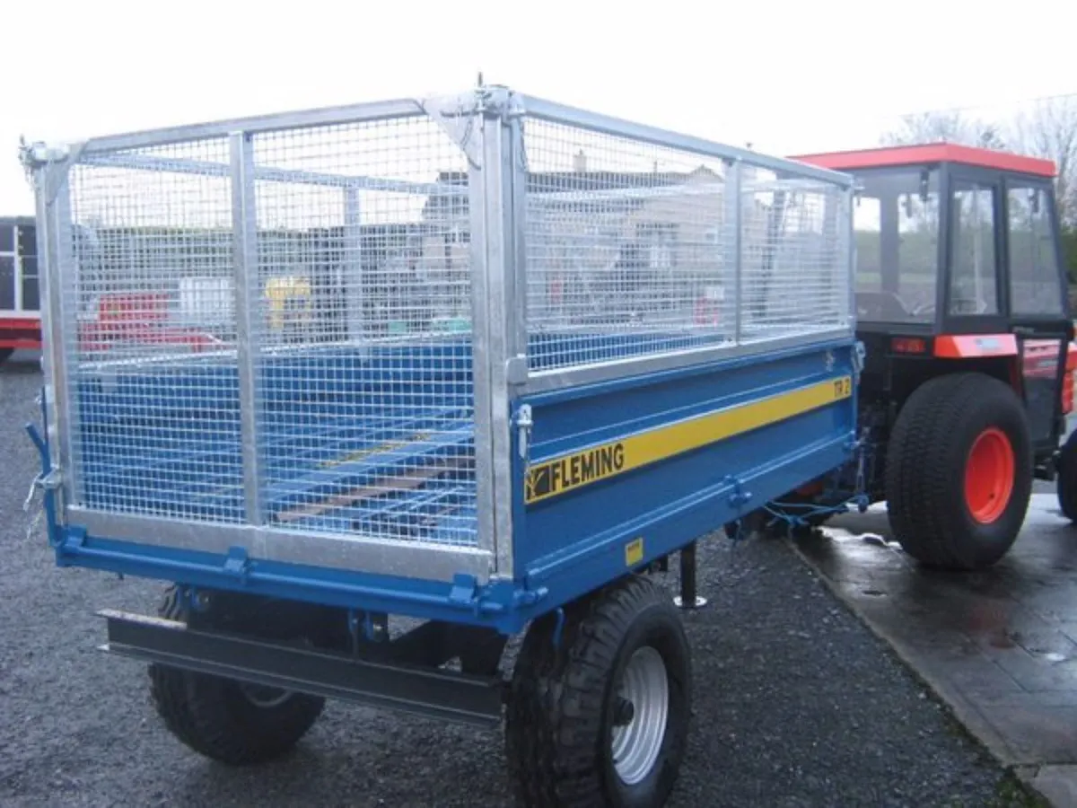 Fleming tipper trailer kioti kubota