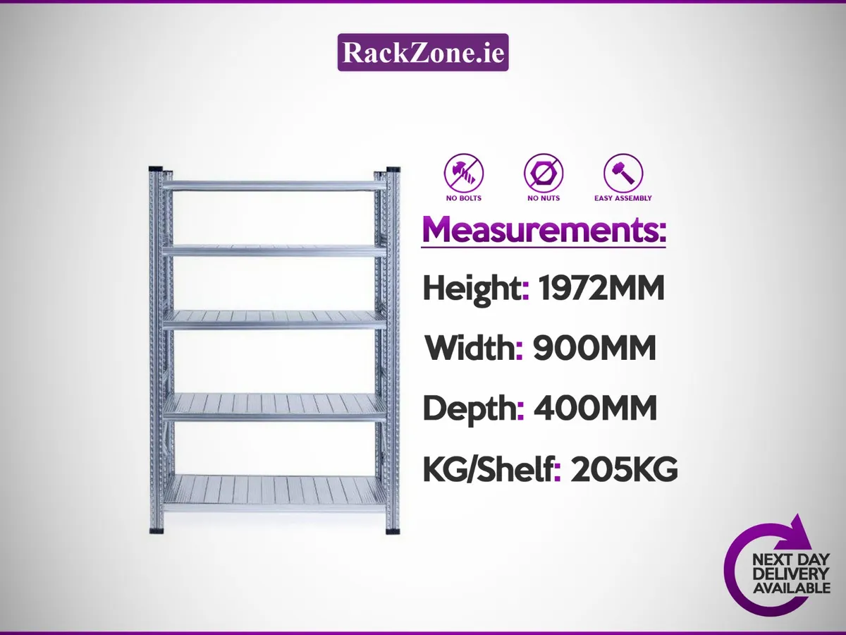 Galvanised Steel Shelving - Image 1