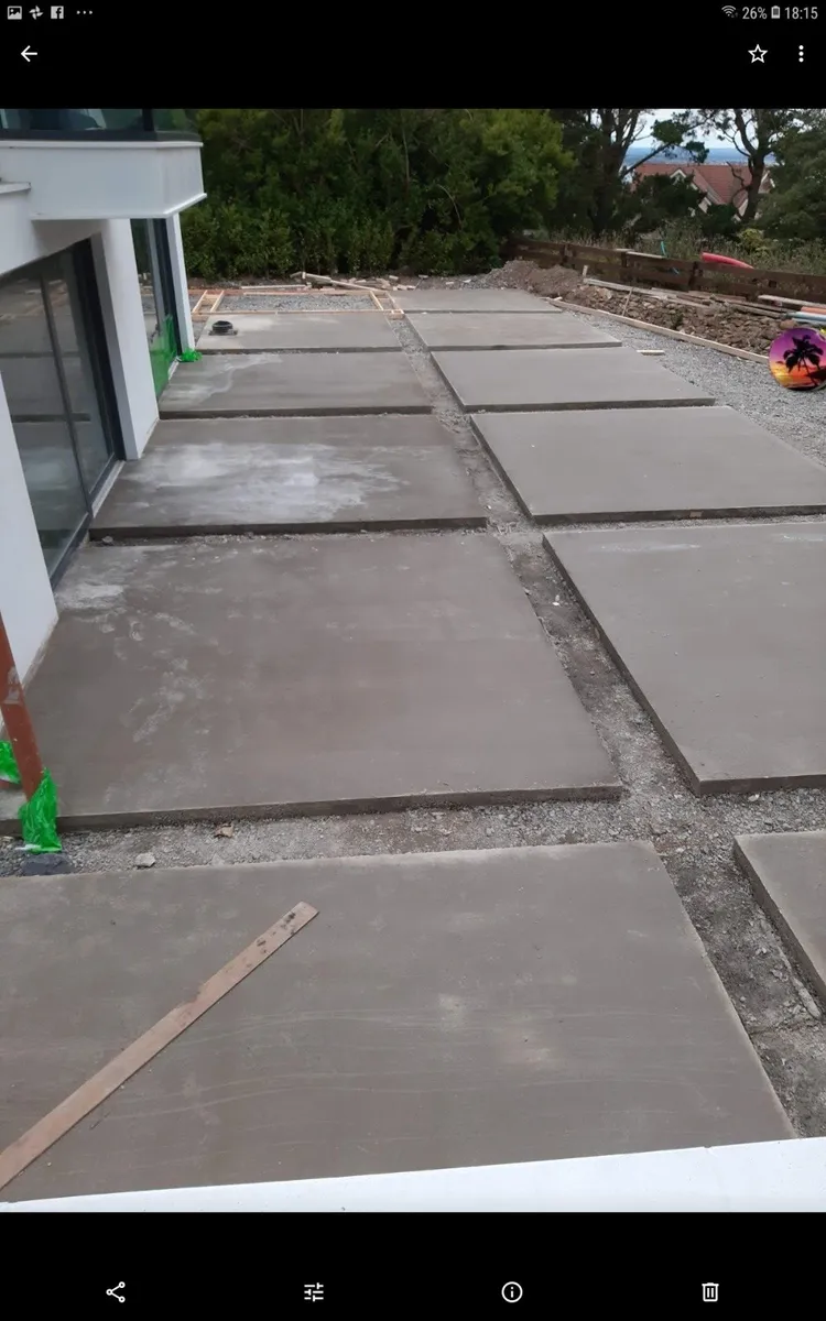Concrete driveways-, floors,- yards- footpaths ect - Image 4