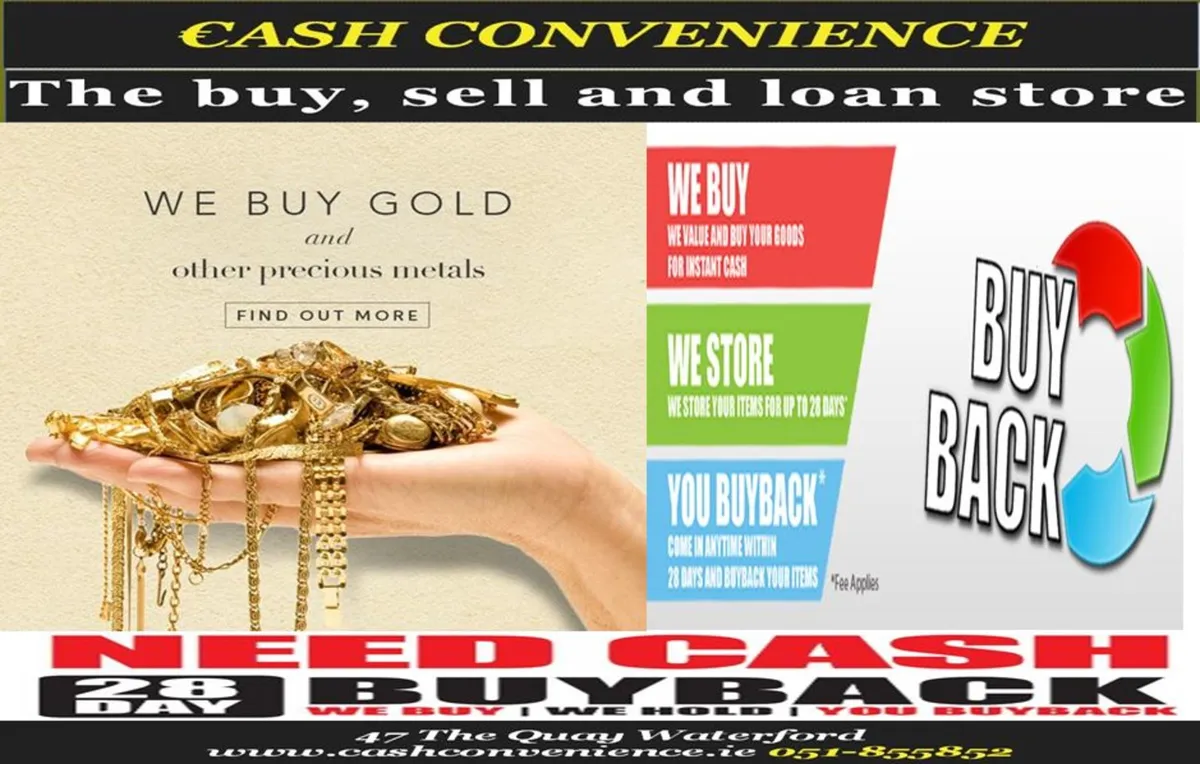 We Buy And Loan Cash On Gold - Image 1