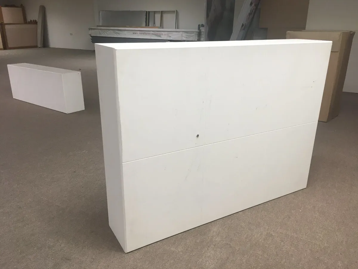 Free Standing White Partition Display Room Divider - Image 4