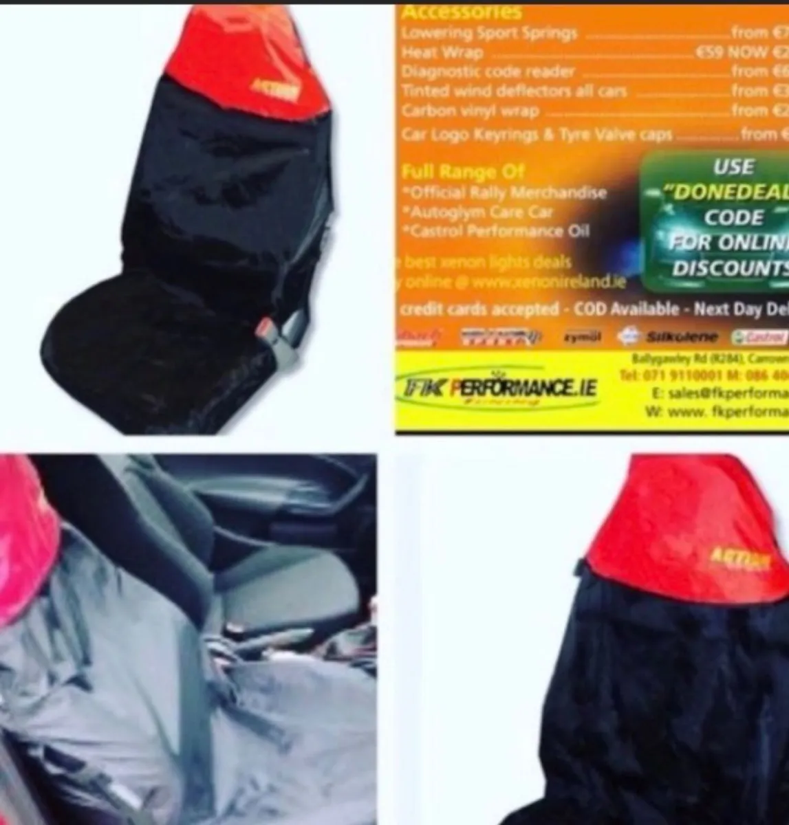 Action sport seat covers