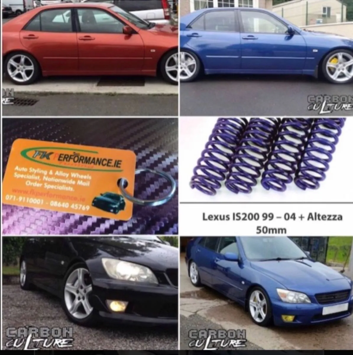 Lexus is200 & Altezza springs