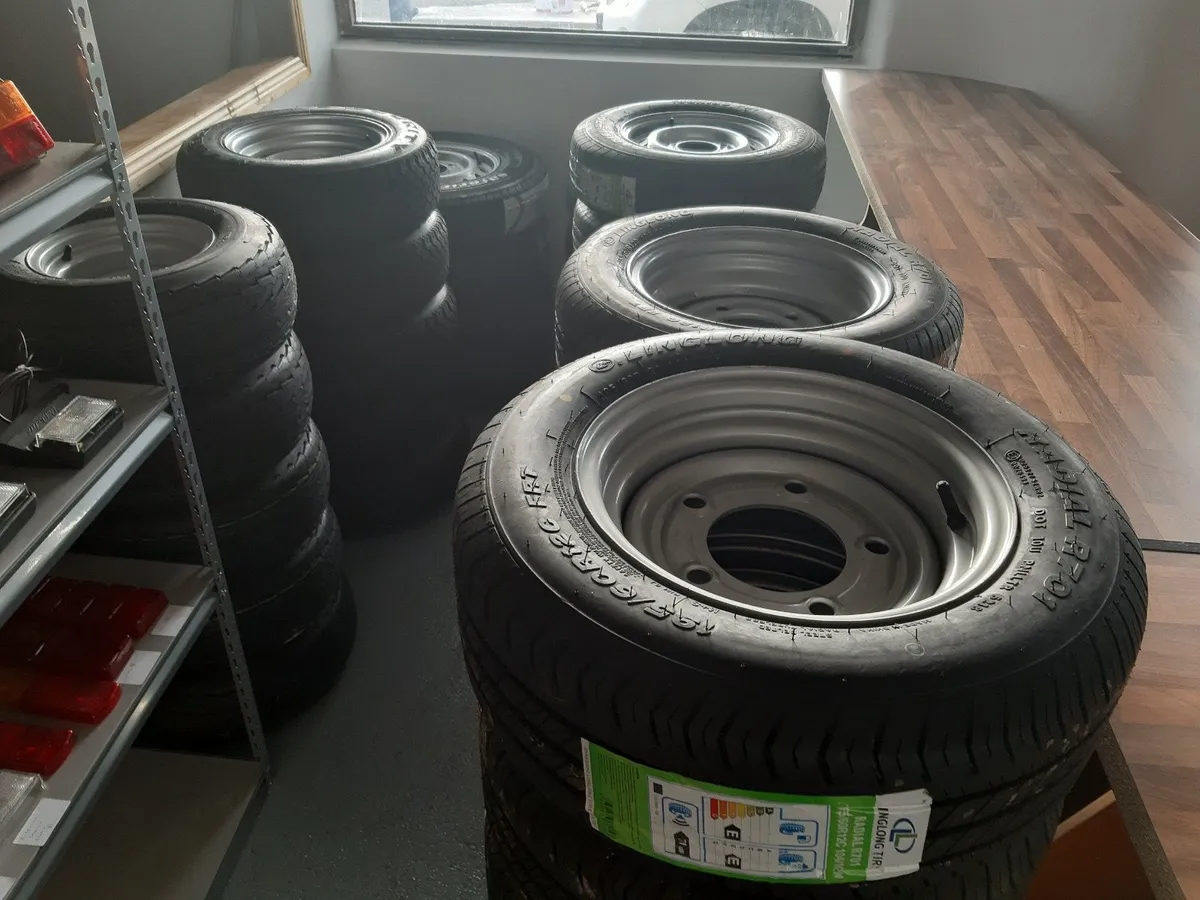 WHEELS, PARTS ,LED LIGHTS, TRAILER FLOORING - Image 1