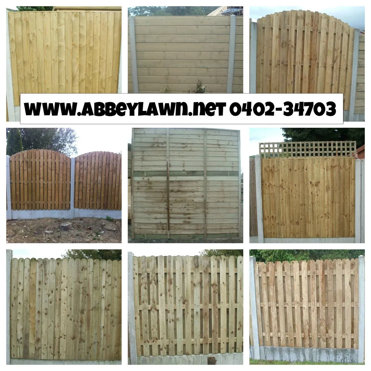 Timber Fencing Panels from €26 each