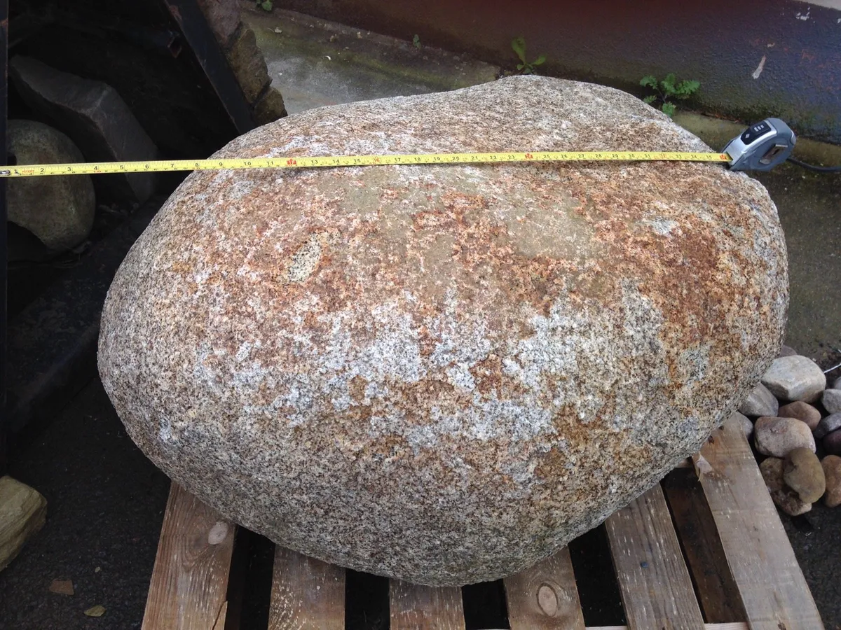 Glacial Golden Granite Landscape Boulder