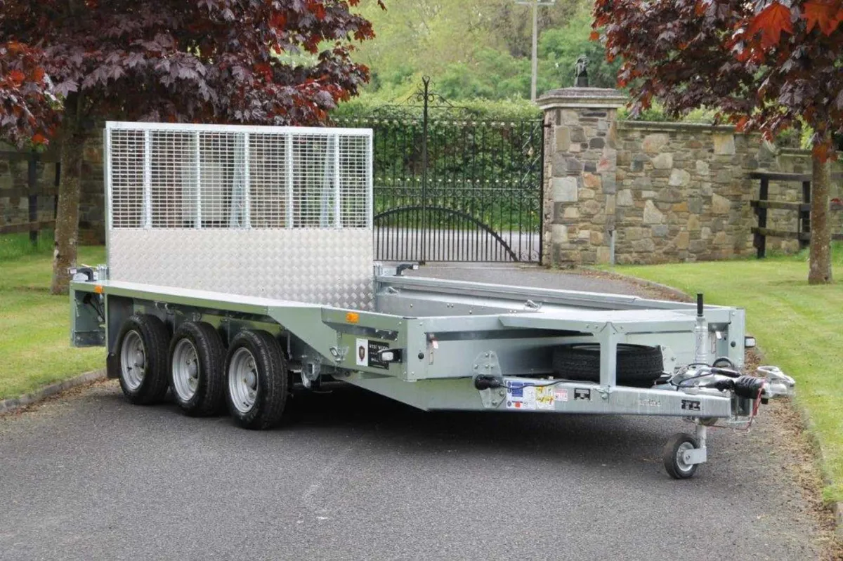 New GX126 12' x 6'1'' Ifor Williams Plant Trailer - Image 1