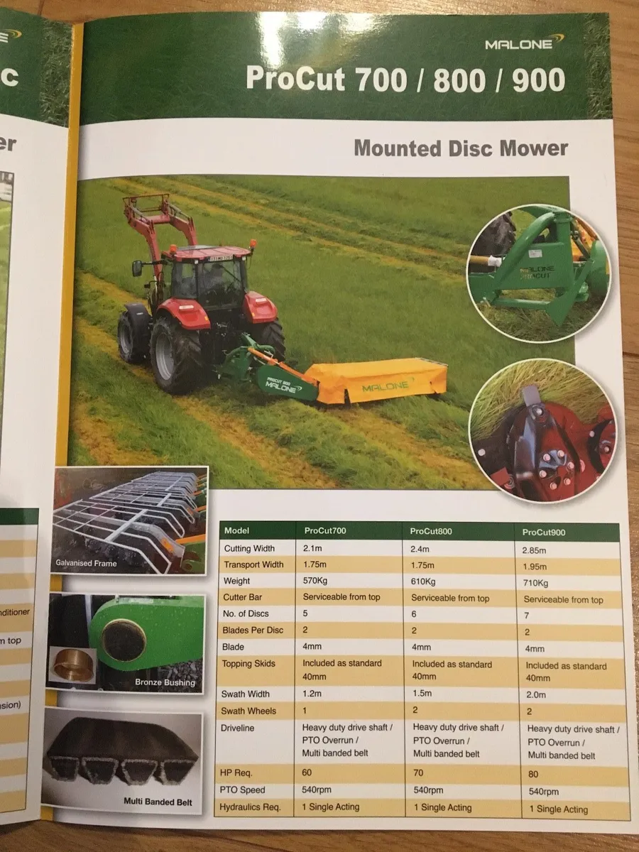 Malone 7 8 9 &10 foot disc mowers - Image 3