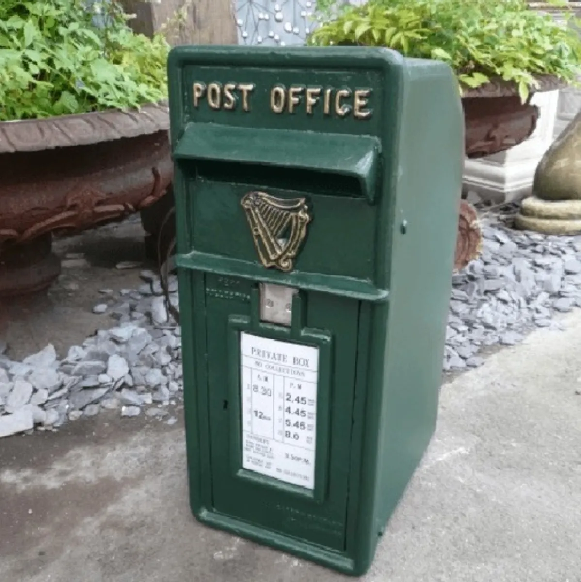 SOLID CAST IRON IRISH POSTBOX - Image 2