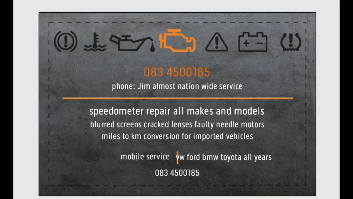 Digital speedometer repair service fixer - Image 2