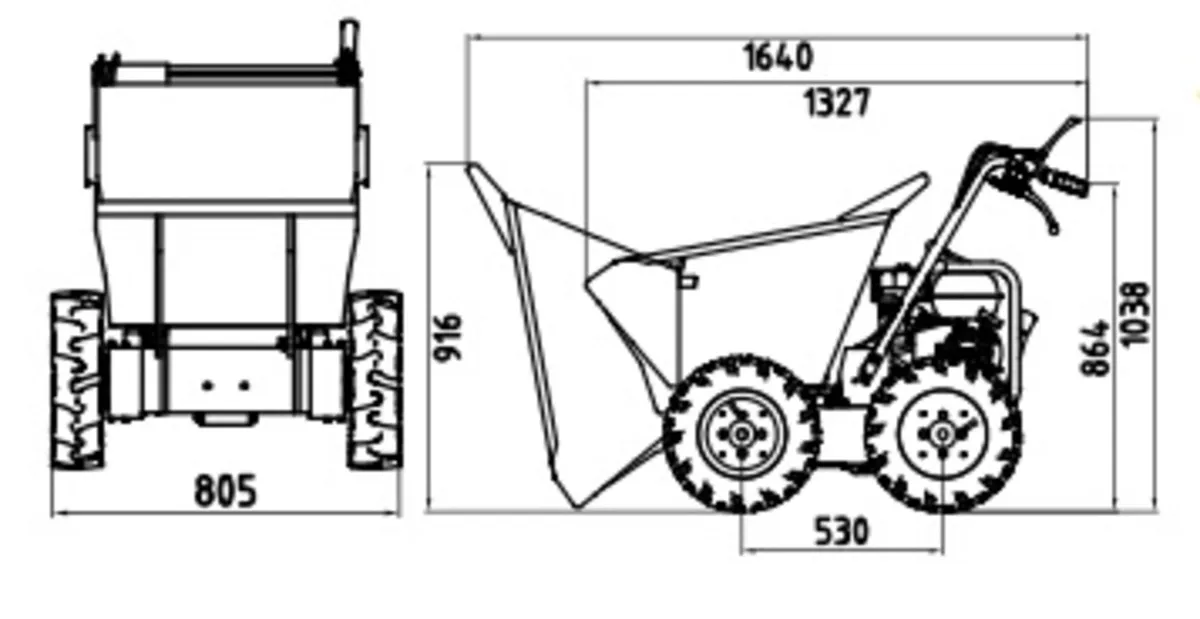 Lumag  MD 300R 4X4 wheel Mini dumper- Sale - Image 4