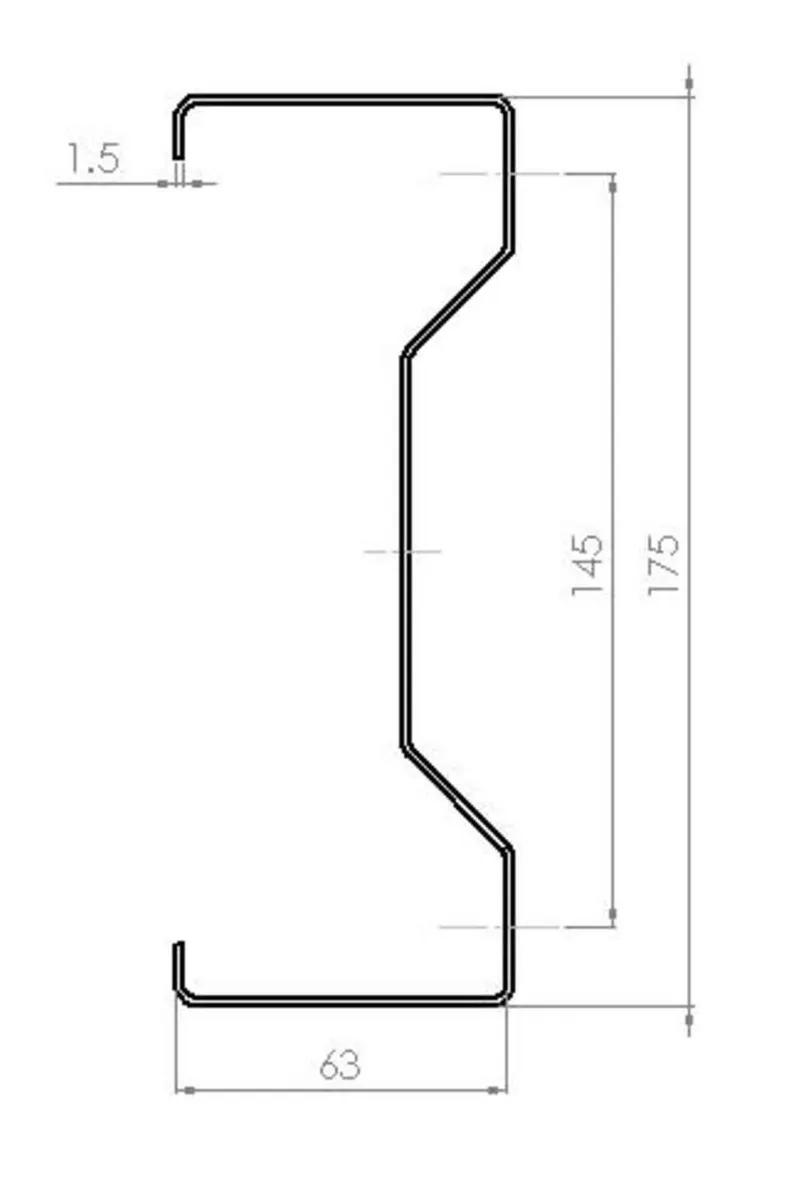 7" (175mm x 63mm) Multibeam Purlins - Image 4