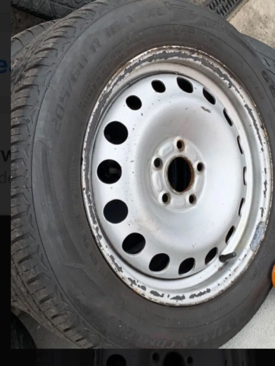 Steel wheels & tyres 5x108 ford connect