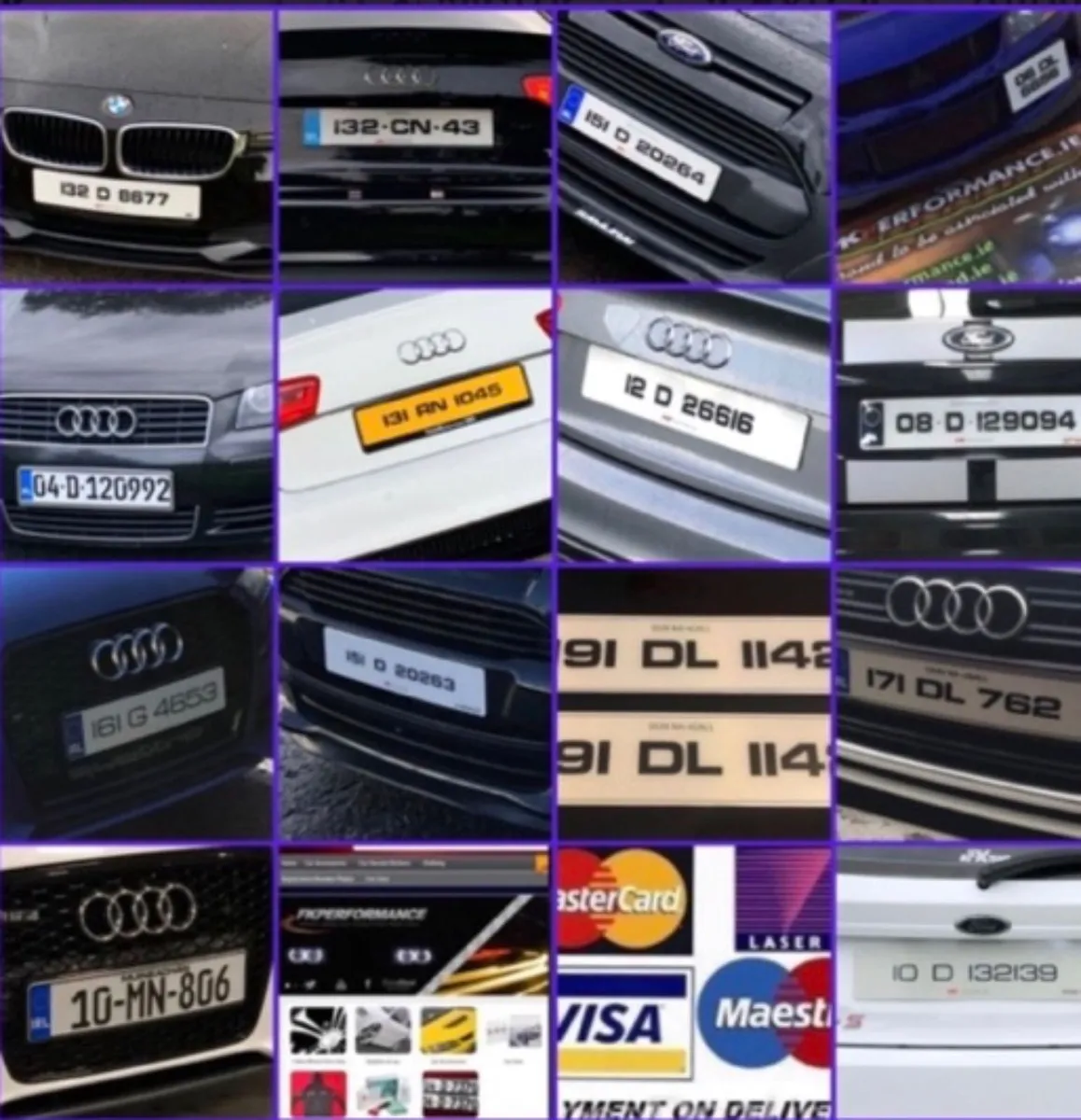 Ultimate number plates free delivery
