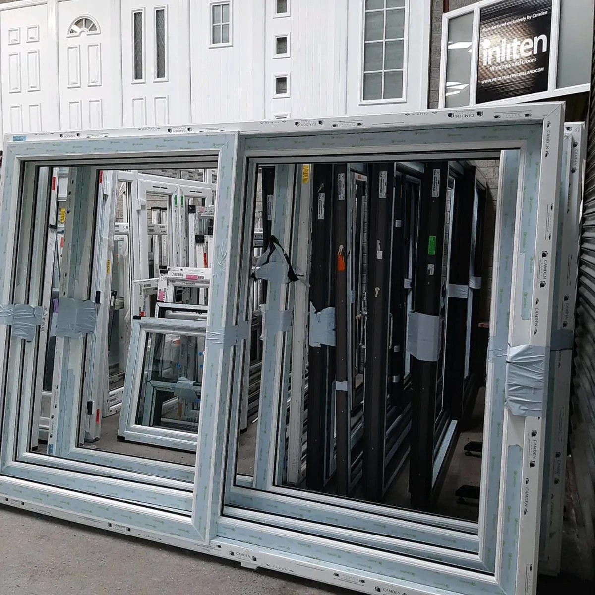 Pvc PATIO DOORS IN STOCK  W23F6C1 WPVC LTD - Image 1