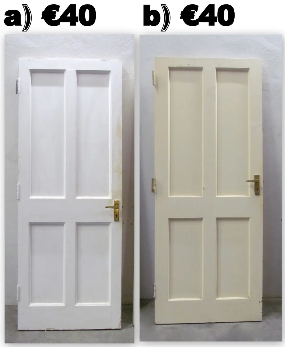 Selection of White internal doors - Image 2