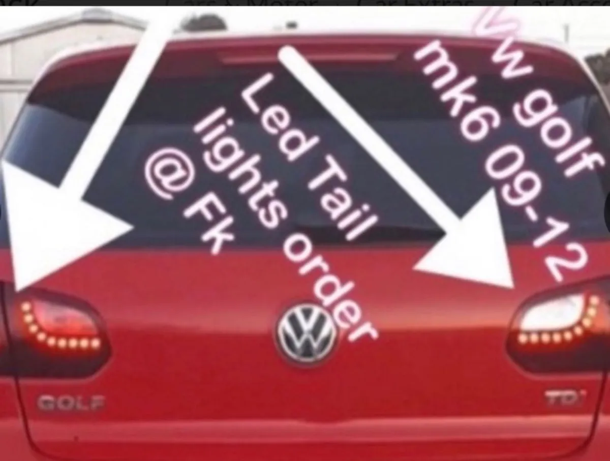 Vw golf mk6 09-12 Gtd led tail lights - Image 1