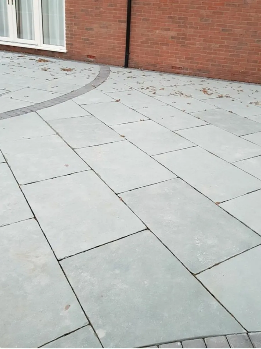 Kota Blue limestone paving