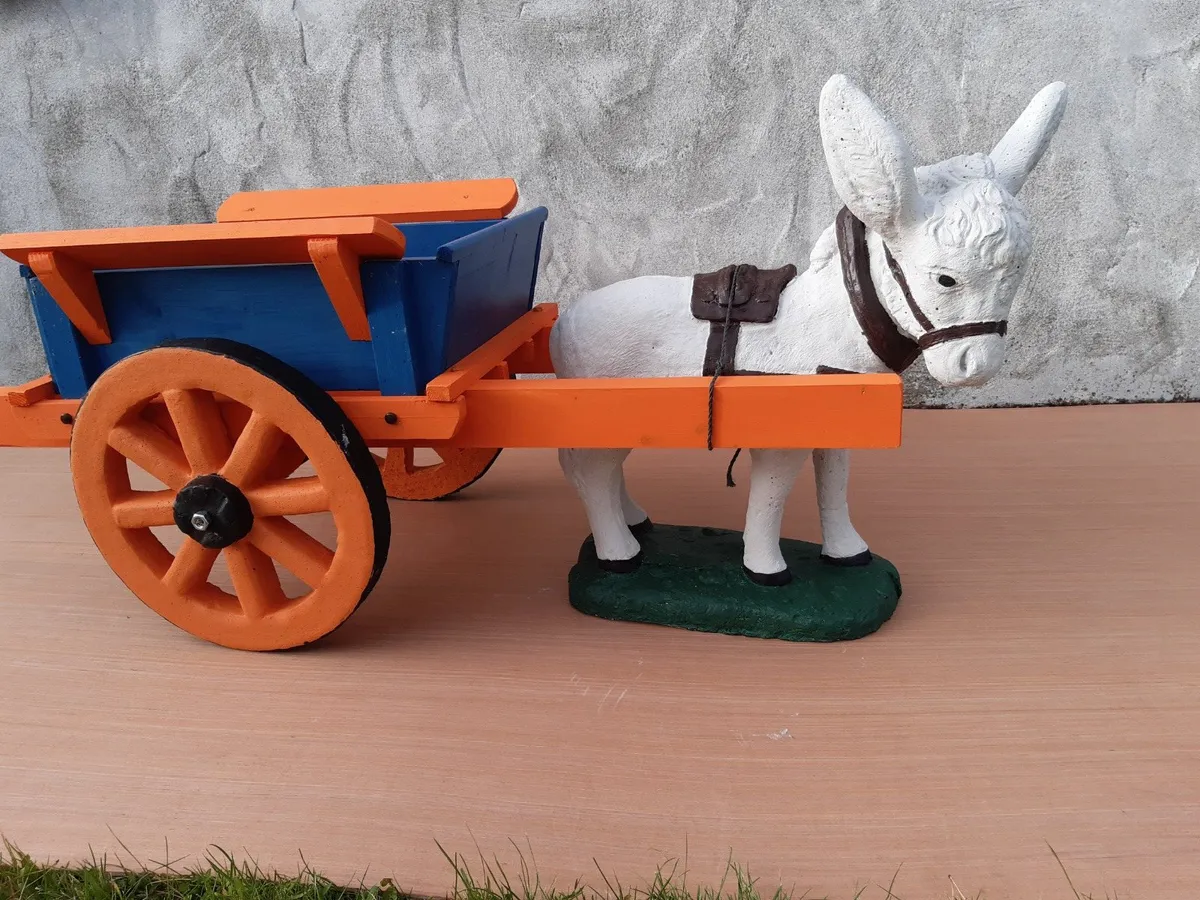 Small Donkey and horse Cart