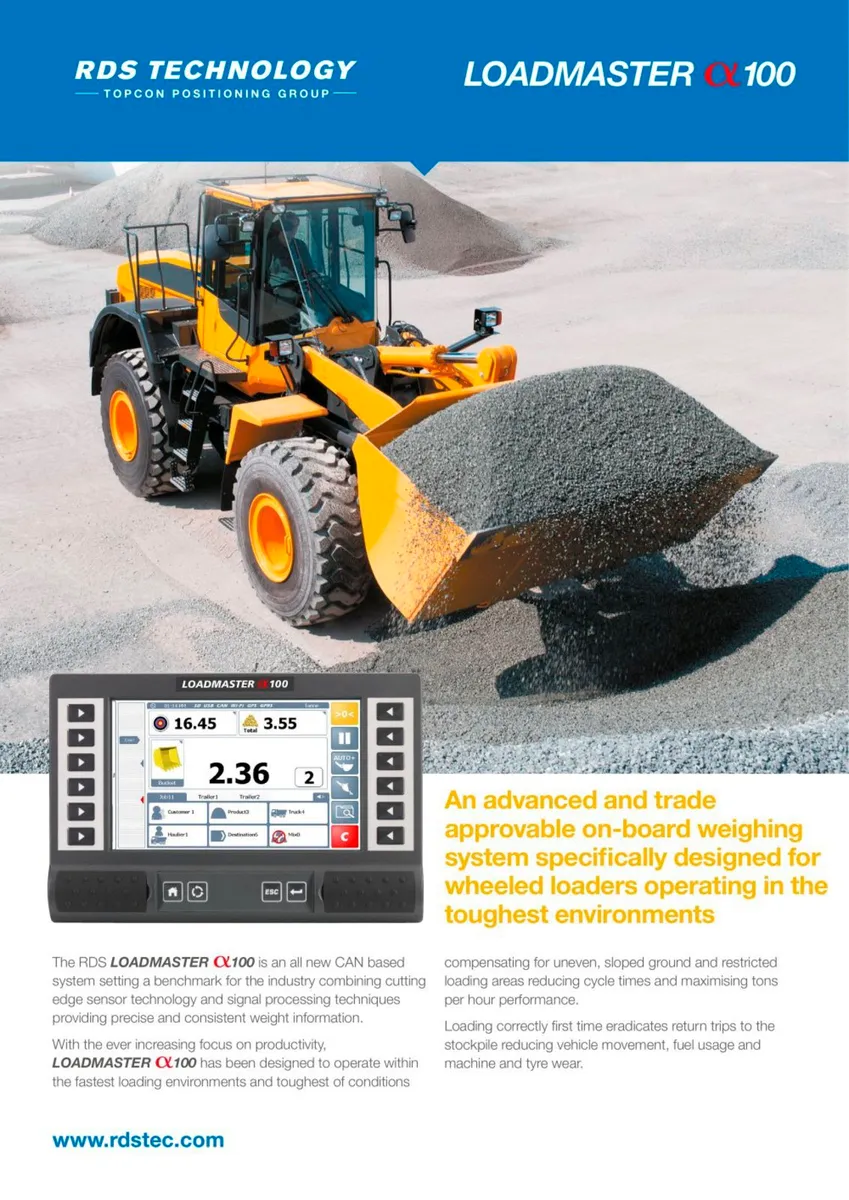 Topcon RDS weighing Systems