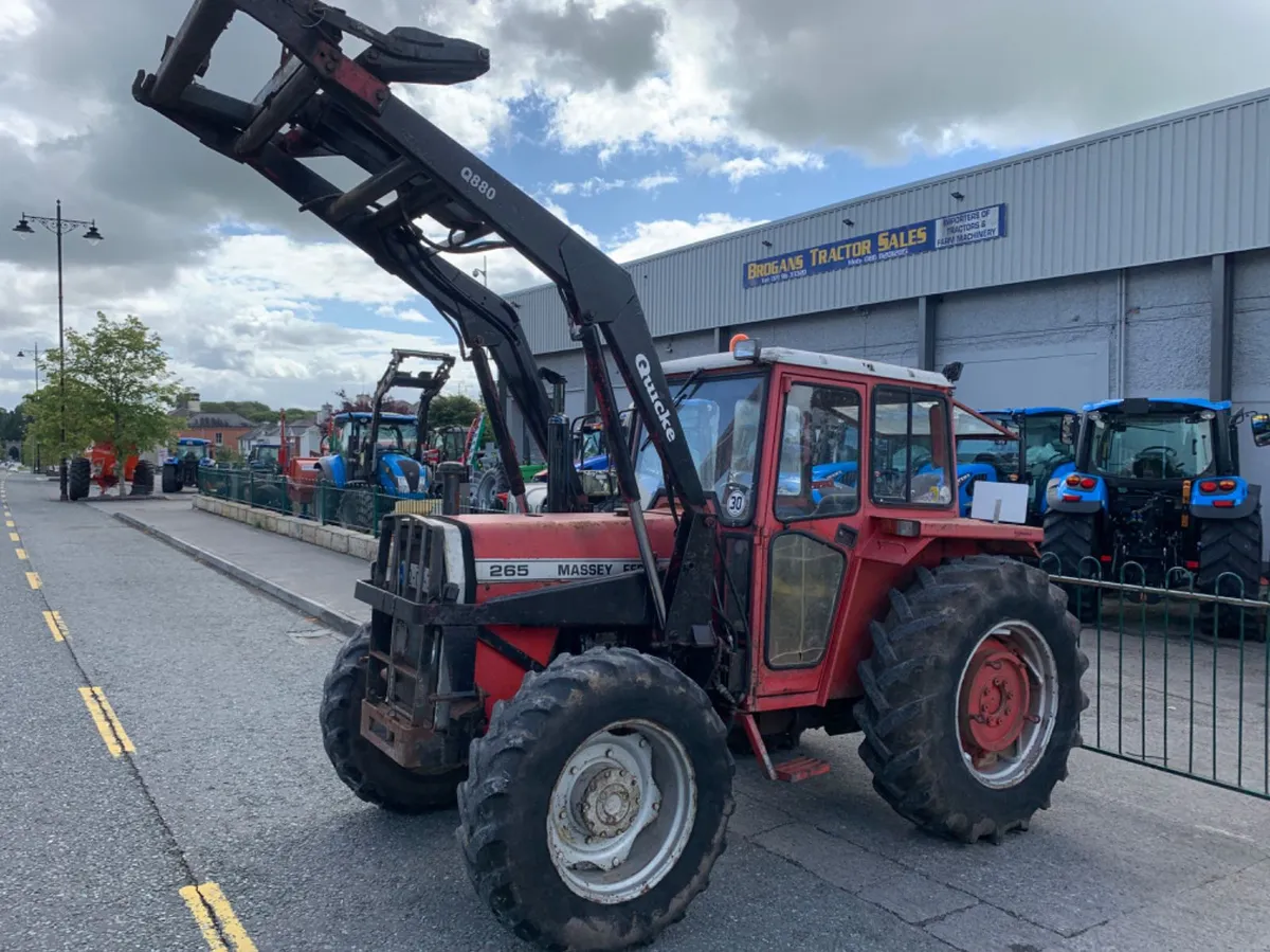 1982 Massey Ferguson 265 with Loader - Image 1