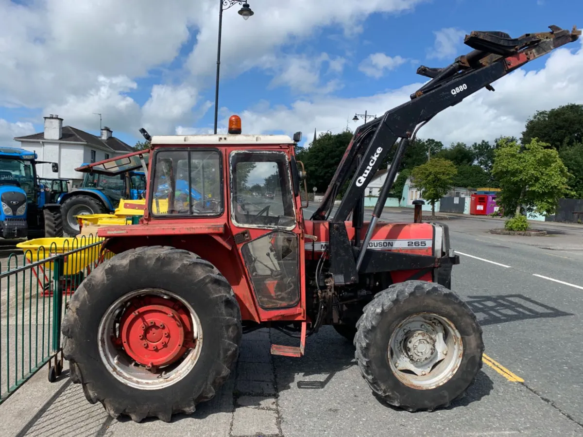 1982 Massey Ferguson 265 with Loader - Image 2