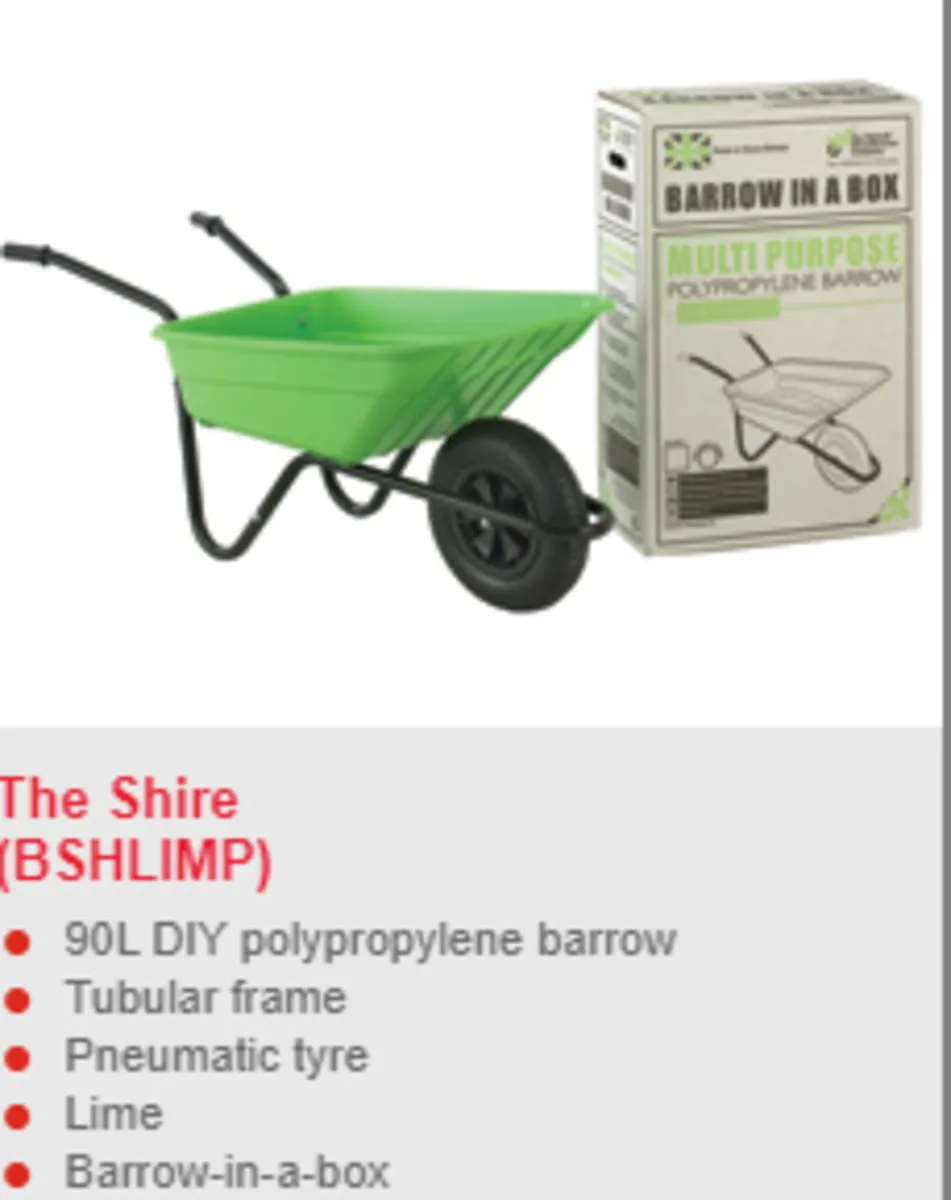 Wheelbarrow in a box & Builders Wheelbarrow - Image 3