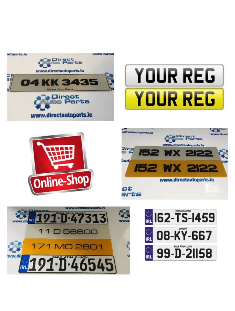 Number Plates •DirectAutoParts.ie•