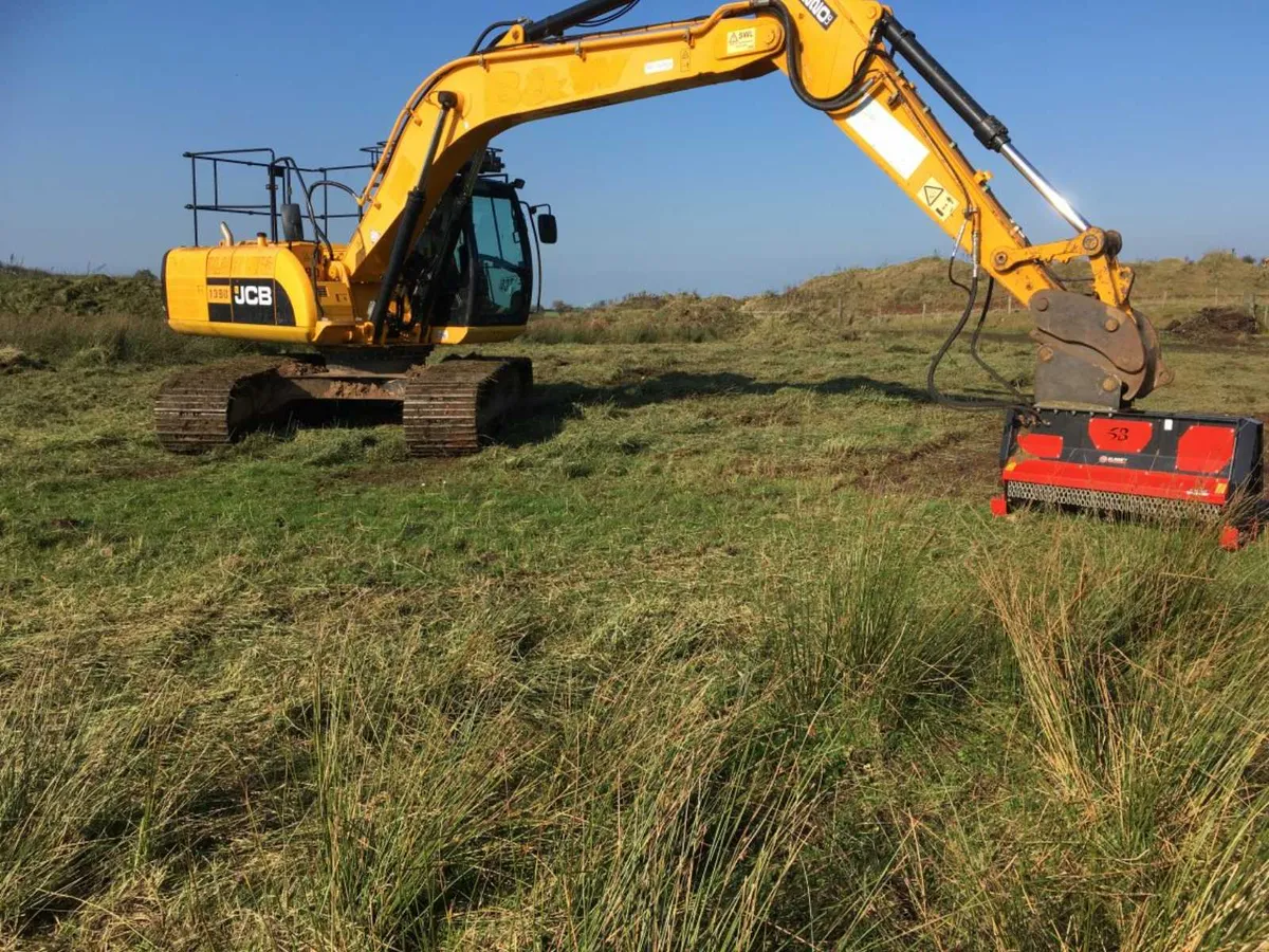 Excavator Mulcher Head, Digger Flail Shredder Head