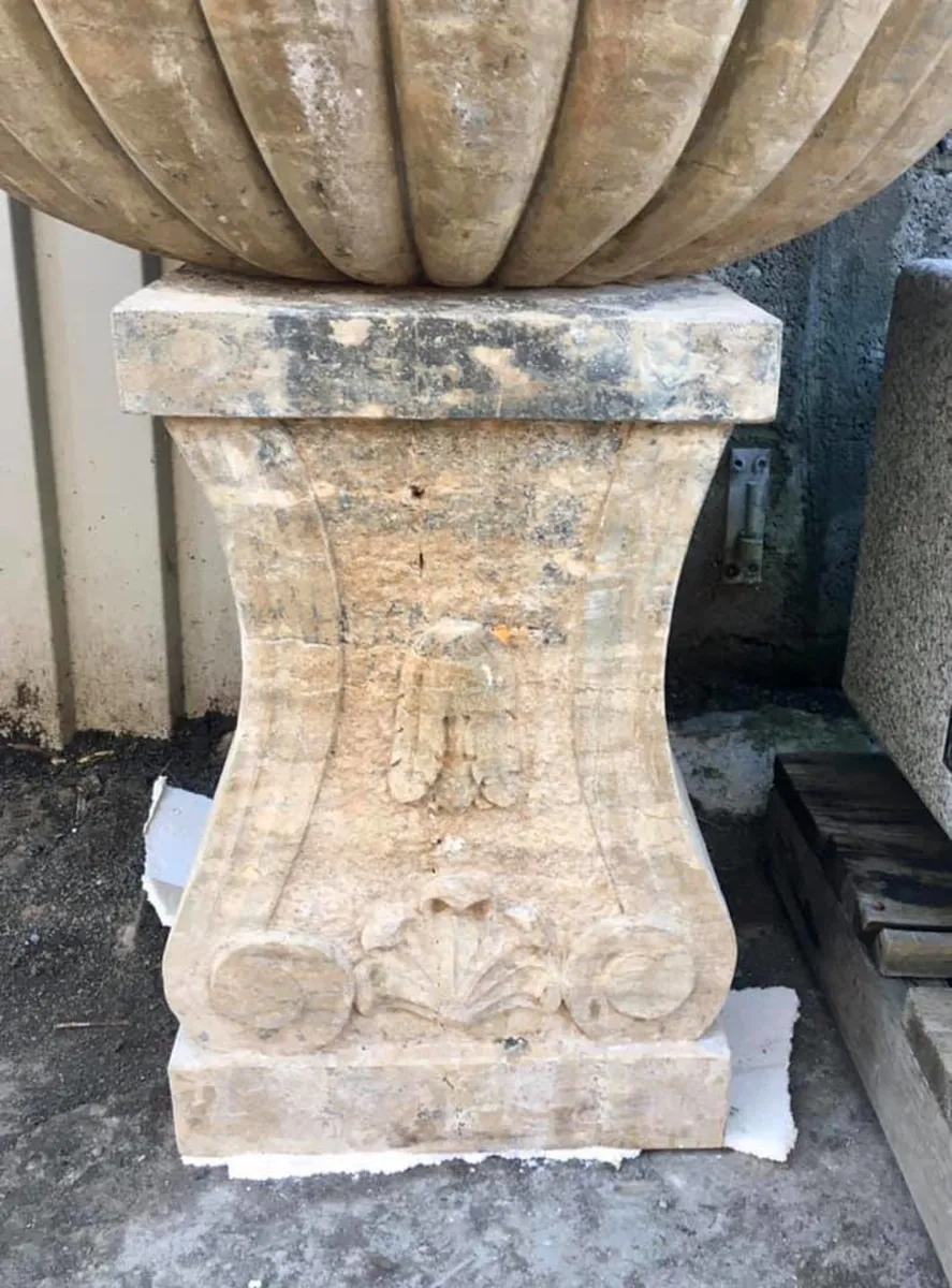 Antique Limestone Wall Fountains - Image 3